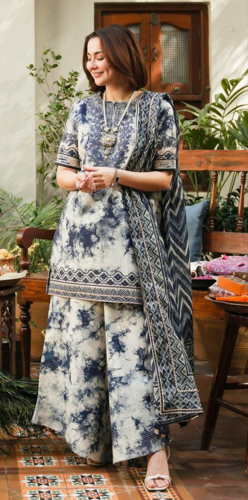 Lawn 3pc usntitched Printed Dress