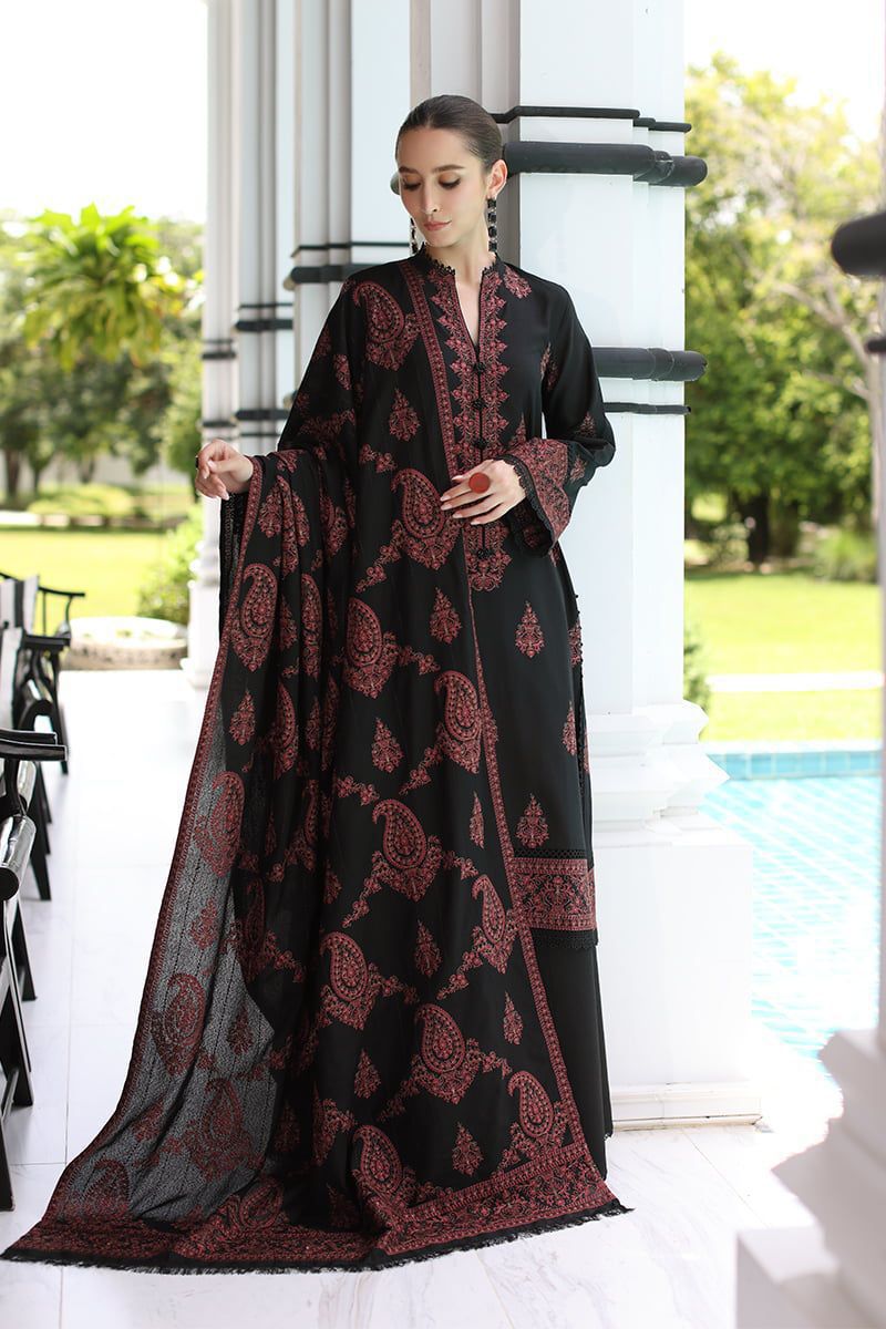 Lawn 3pc unstitched fully embroidered summer collection suit