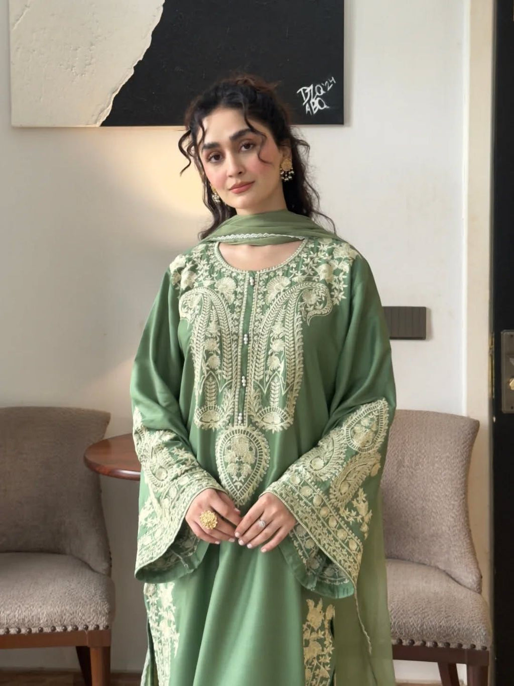 Lawn 3pc unstitched fully embroidered summer collection suit