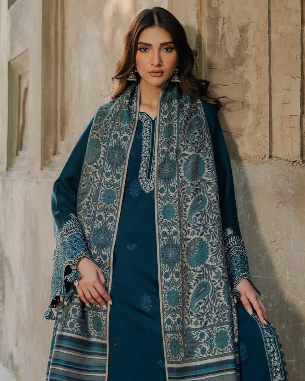 Lawn 3pc unstitched fully embroidered summer collection suit