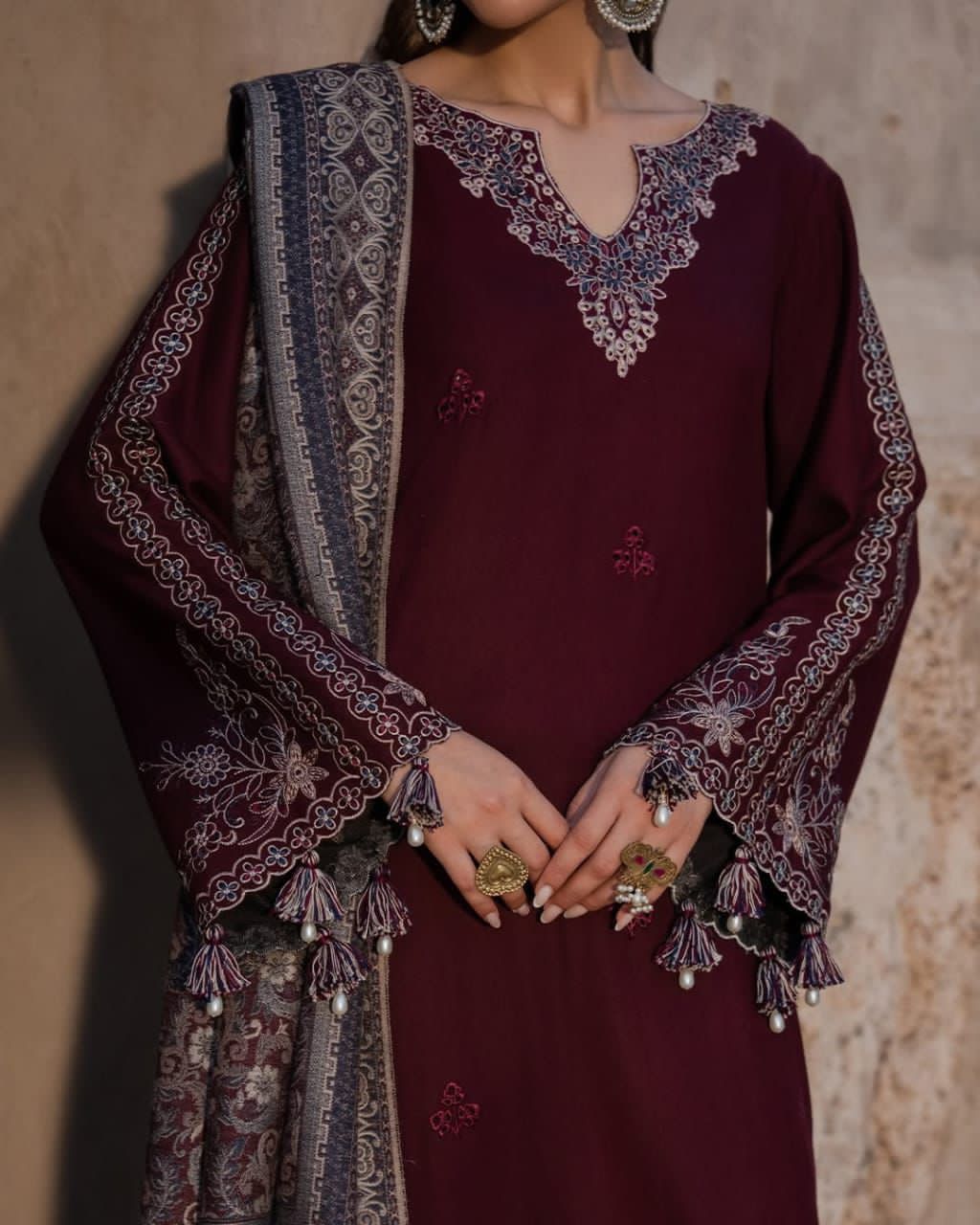 Lawn 3pc unstitched fully embroidered summer collection suit