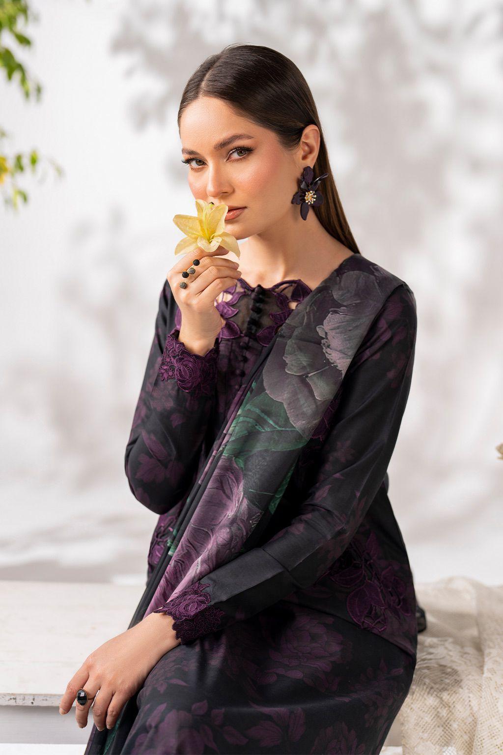 Lawn 3pc usntitched Printed Dress