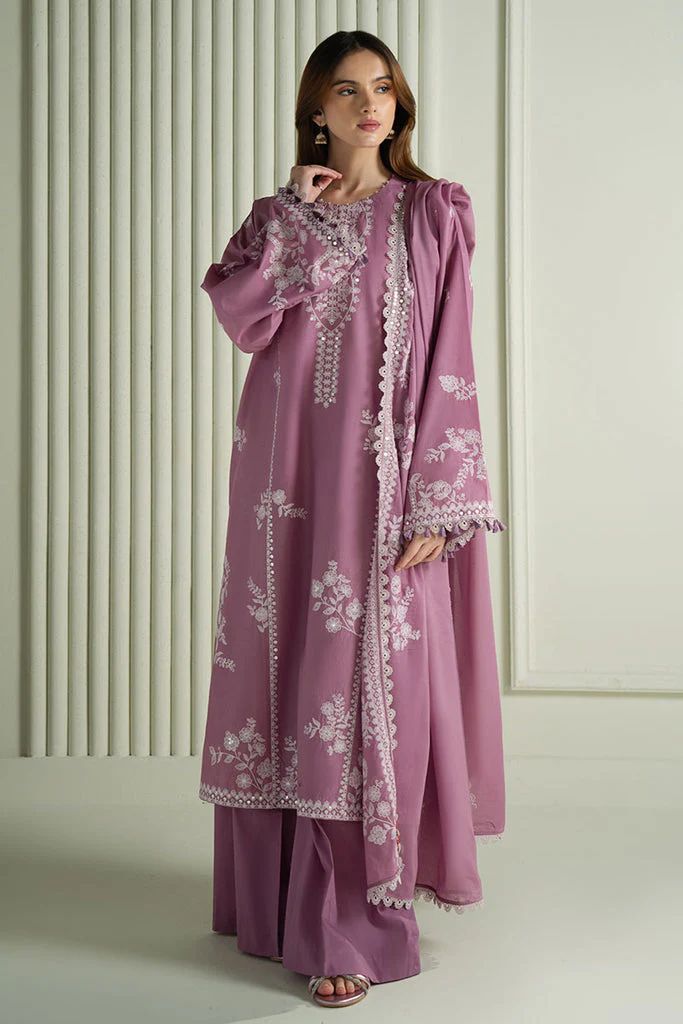Lawn 3pc unstitched fully embroidered summer collection suit