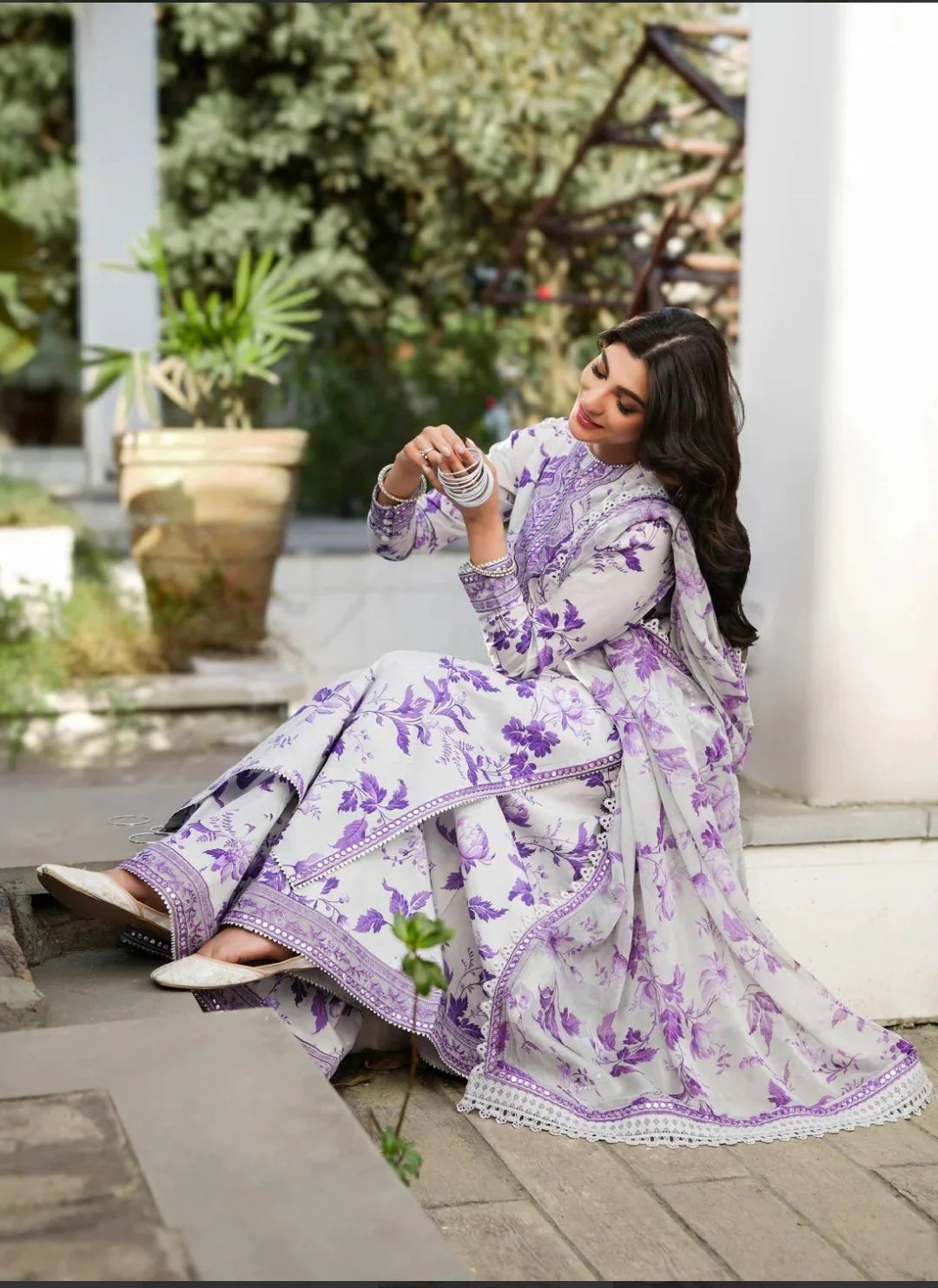 Lawn 3pc usntitched Printed Dress