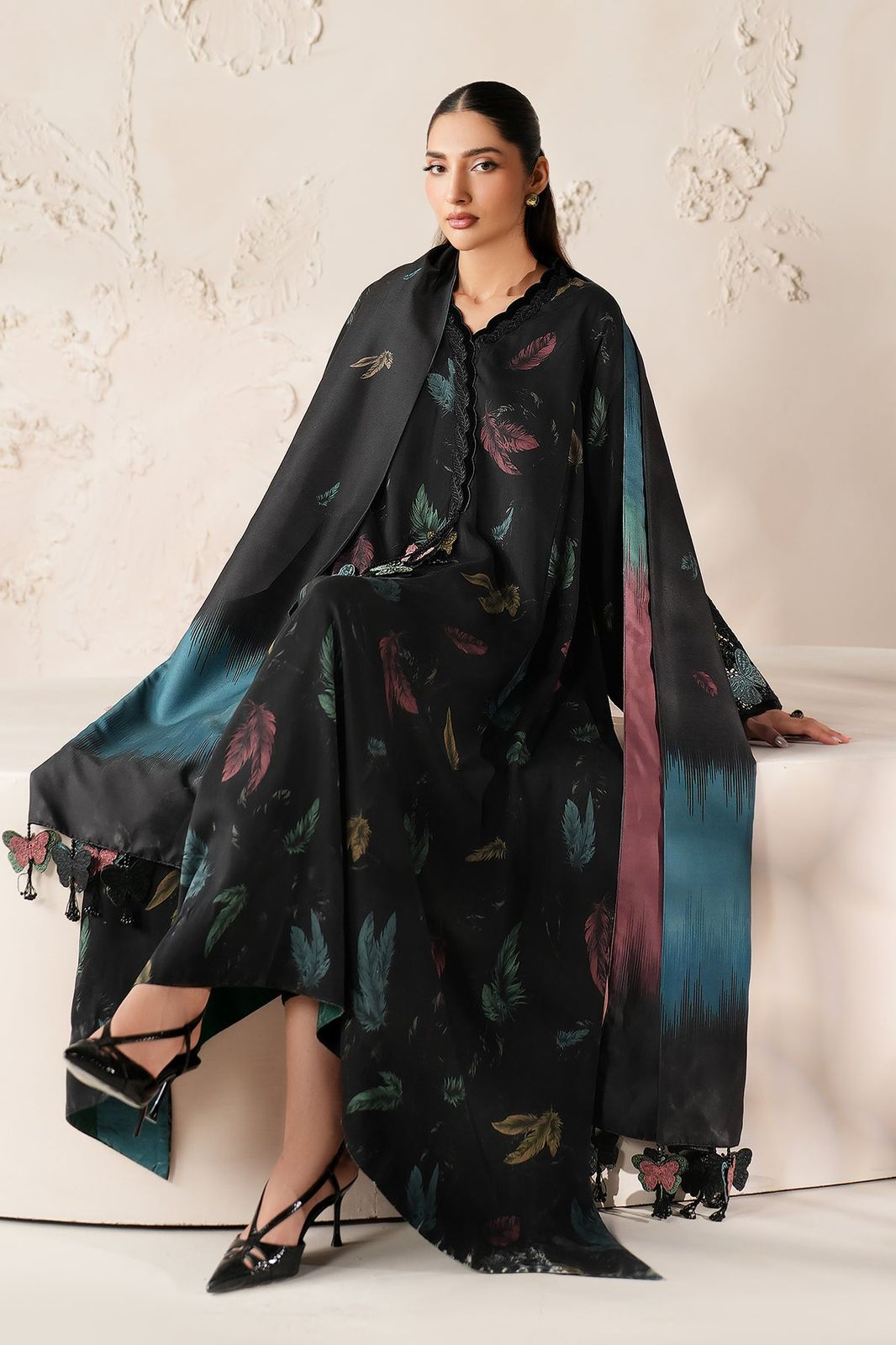 Lawn 3pc usntitched Printed Dress