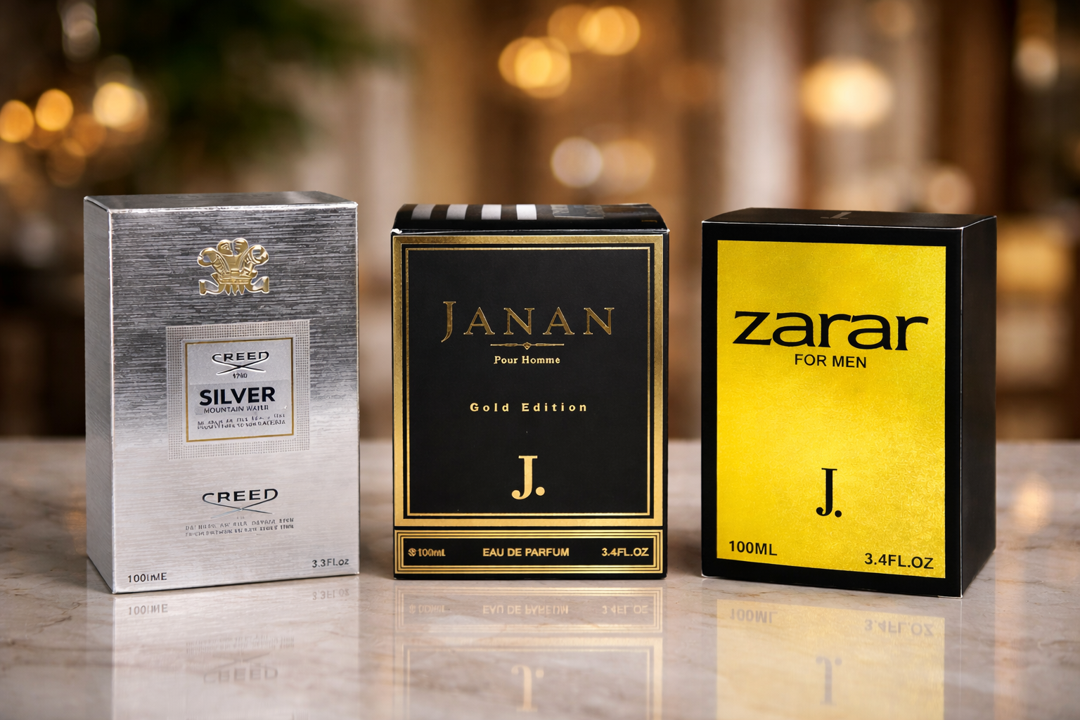 The Signature Collection by J. – Creed silver, Zarar, and Janan Gold Edition