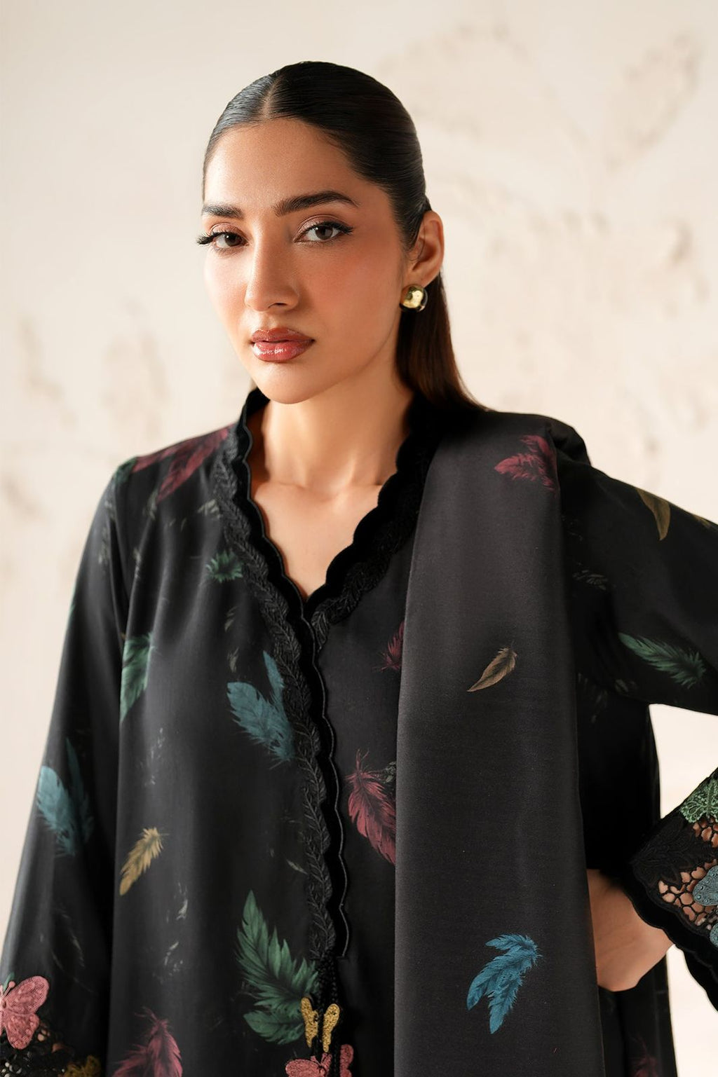 Lawn 3pc usntitched Printed Dress