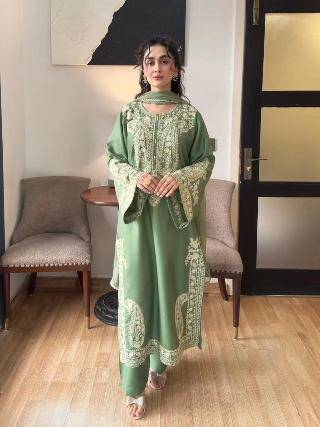 Lawn 3pc unstitched fully embroidered summer collection suit