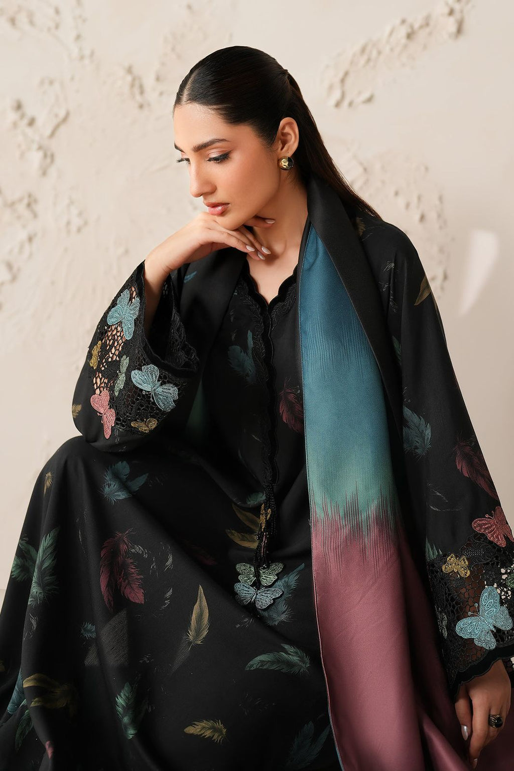 Lawn 3pc usntitched Printed Dress