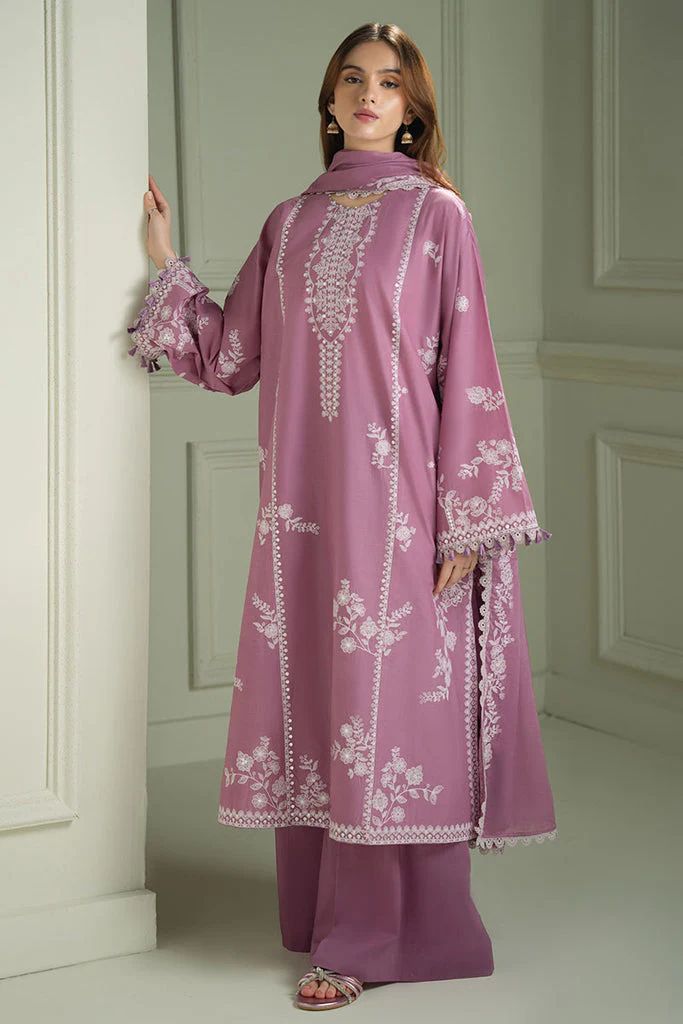 Lawn 3pc unstitched fully embroidered summer collection suit