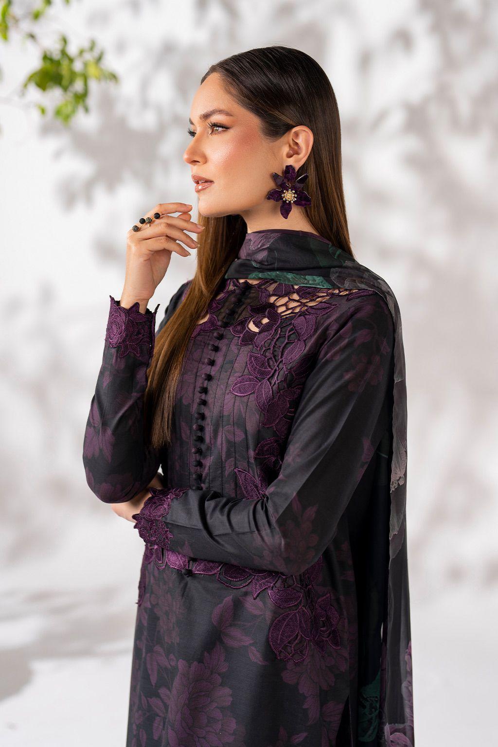 Lawn 3pc usntitched Printed Dress