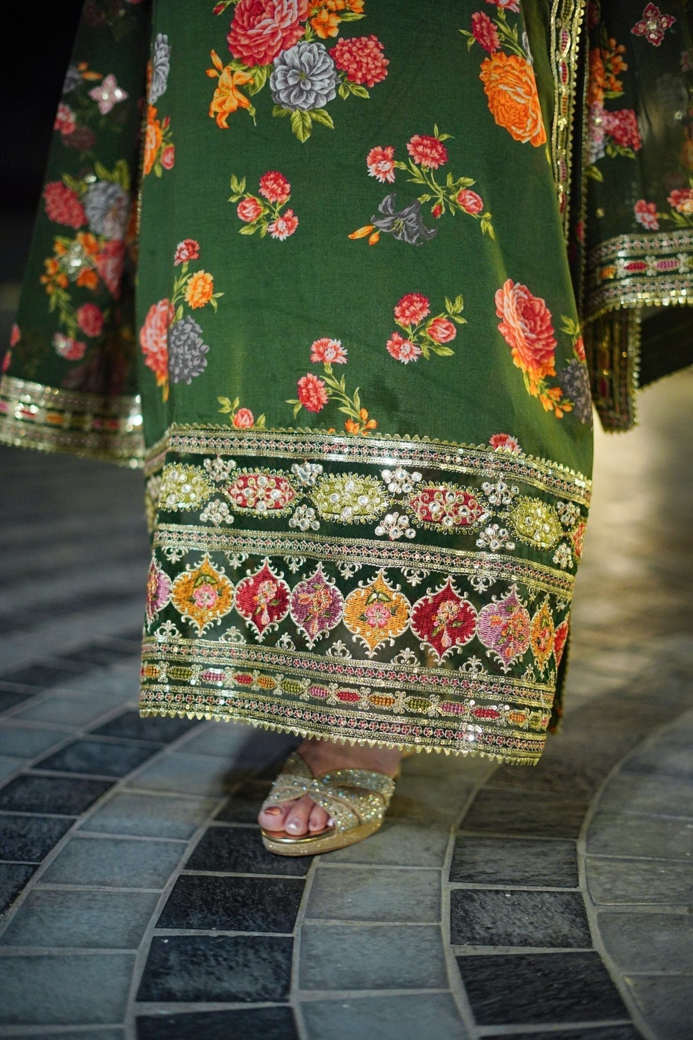 Lawn 3pc usntitched Printed Dress