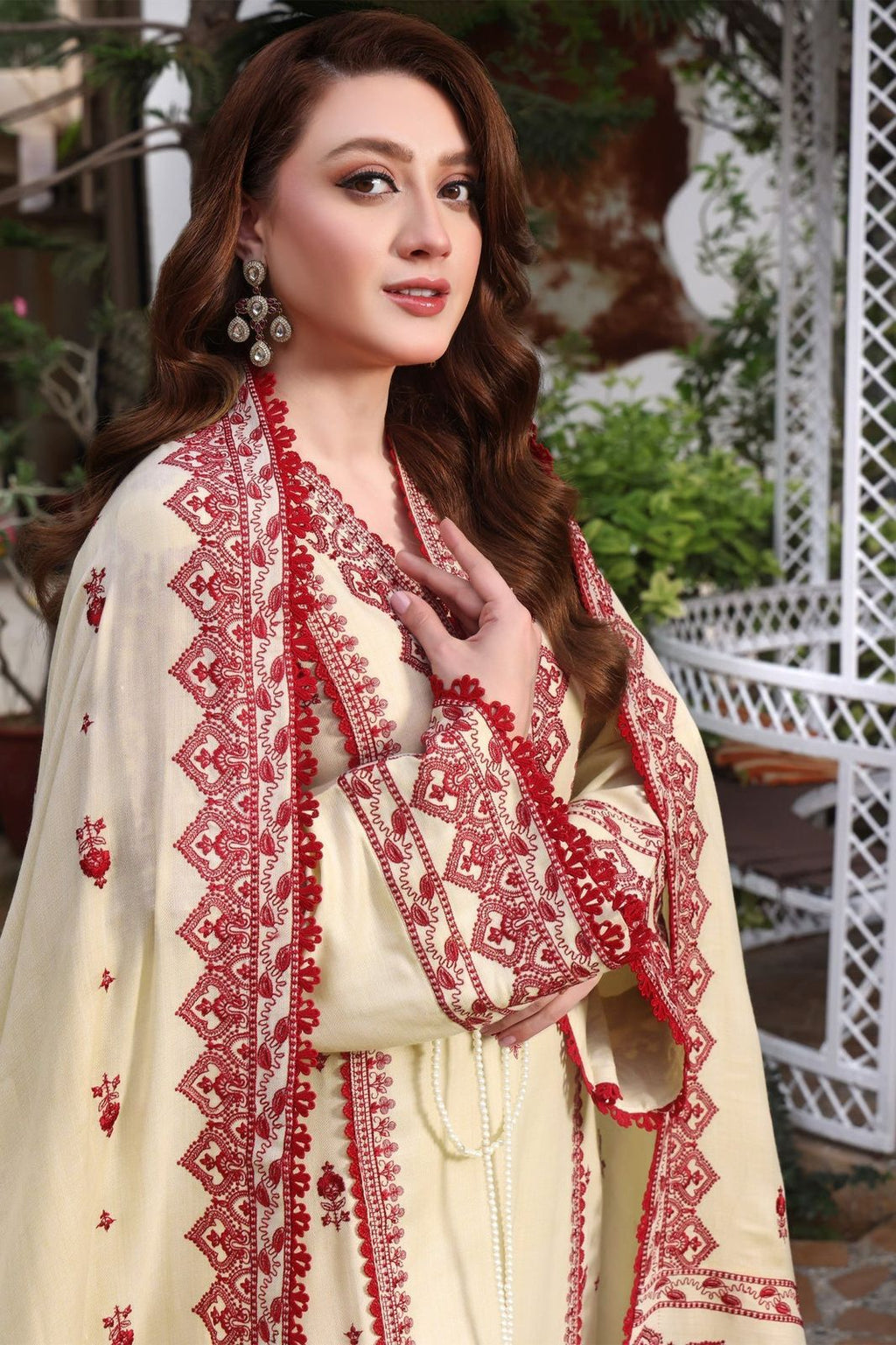 Lawn 3pc unstitched fully embroidered summer collection suit
