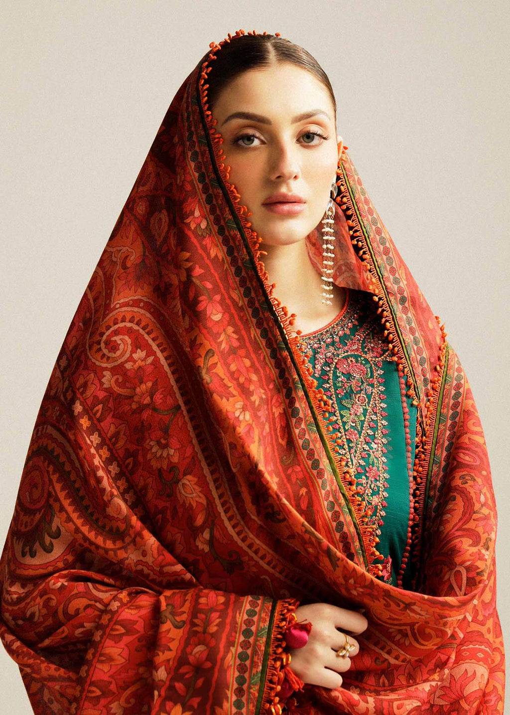 Lawn 3pc unstitched fully embroidered summer collection suit